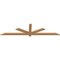 Ekena Millwork Kennewick Timber Gable Bracket, Western Red Cedar, 84"W x 21"H x 1 1/2"D x 3 1/2"F, 6/12 Pitch GBW084X21X0204KEN00SWR - alternate 2